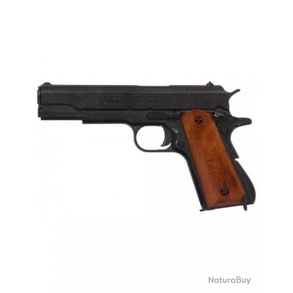 Pistolet automatique Colt 1911 plaquettes bois dmontable DENIX FACTICE USA US ARMY