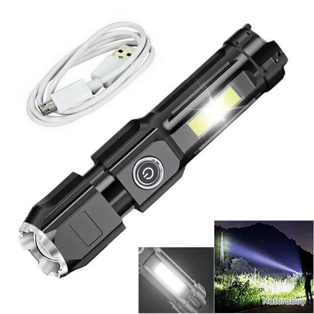 PROMO !! Lampe de Poche Ultra Puissante LED Rechargeable 800mAh Zoom Géant  Camping Neuf - Lampes (10071696)