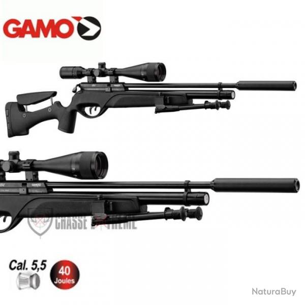 Pack Carabine GAMO Hpa Pcp + 6-24x50 + Silencieux + Bipied 40 Joules