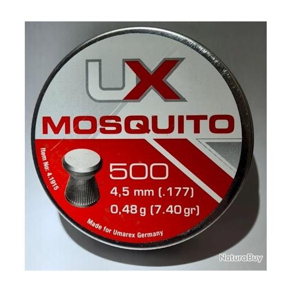 Plombs cal.4,5 plat Umarex Mosquito par 500