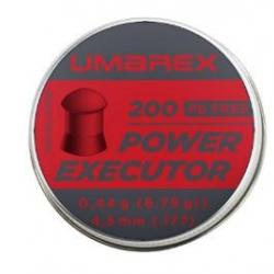 PLOMB UMAREX POWER EXECUTOR SANS PLOMB TETE RONDE CAL.4.5MM 0.44GR X200