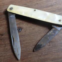 ancien couteau de poche deux lames