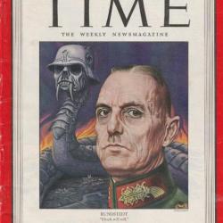 Rundstedt - Time Magazine - August 21 - 1944 - WWII issue - Vintage