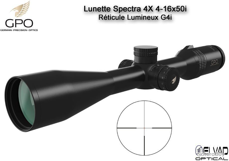 Lunette Chasse GPO SPECTRA 4X 4-16x50i - Réticule Lumineux G4i par ...
