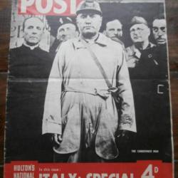 Picture POST - Vol 20 No 7 -Hulton's National Weekly 14 August 1943 - WW2 - Italy Special