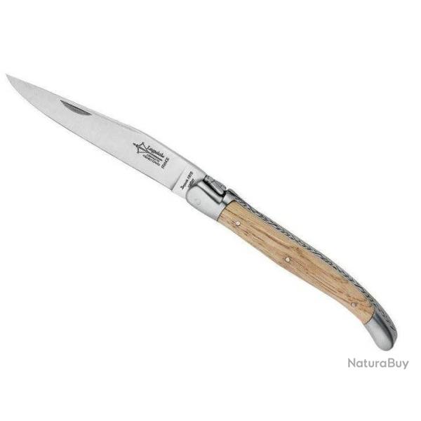 COUTEAU LAGUIOLE ANTAN CHATAIGNER MITRES INOX MAT 12CM