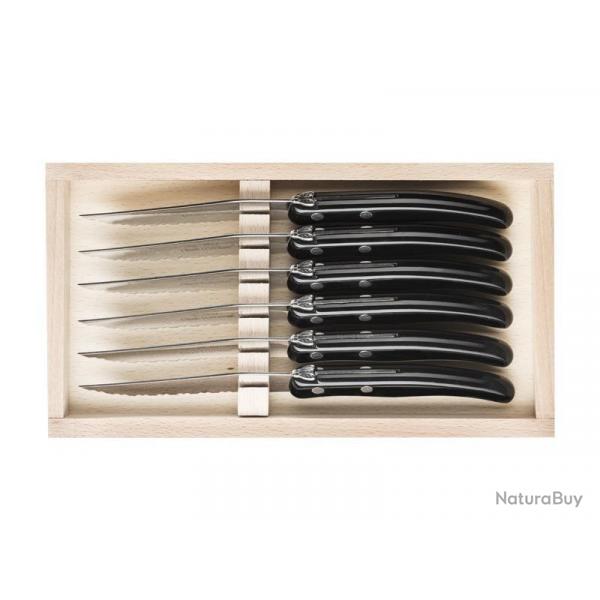 COFFRET 6 LAGUIOLE STEAK DOZORME NOIR