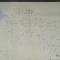 Militaria :En anglais, document royal pour la nomination à "OFFICIER DE NOTRE FORCE TERRITORIAL"1904