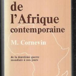 histoire de l'afrique contemporaine de la deuxième guerre à  de m.cornevin petite bibliothèque payot