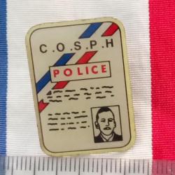 pin's POLICE NATONALE COSPH