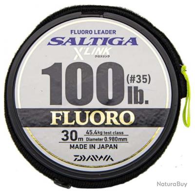 Daiwa Saltiga X Link Fluorocarbon Leader 100lb Bas De Lignes Acier