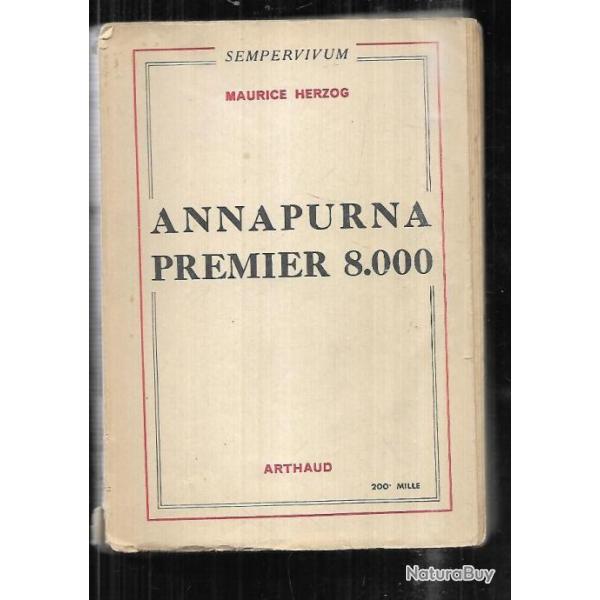 annapurna premier 8000 par maurice herzog montagne , himalaya