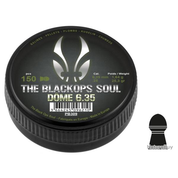 Plombs The Black Ops Soul Dome Calibre 6.35 MM