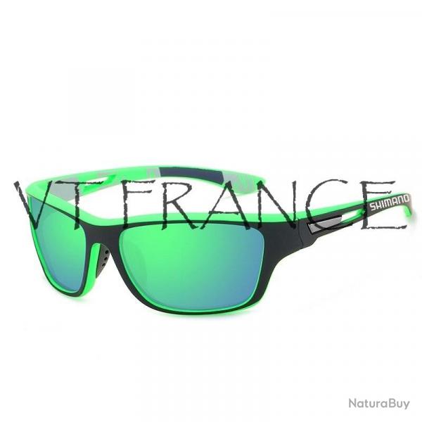 Lunettes de Soleil Polarisee SHIMANO, Couleur: Vert