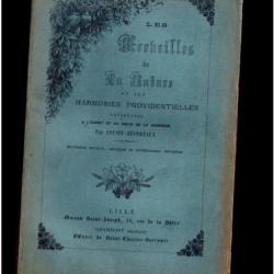 Les Merveilles De La Nature Et Ses Harmonies Providentielles jeunesse nature Livre RARE 1893