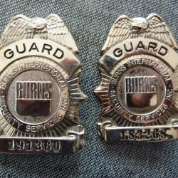 badge pompier securite americain #4 - lot e x2