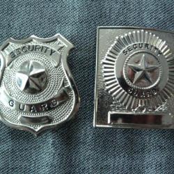 badge pompier securite americain #5 - lot de x2