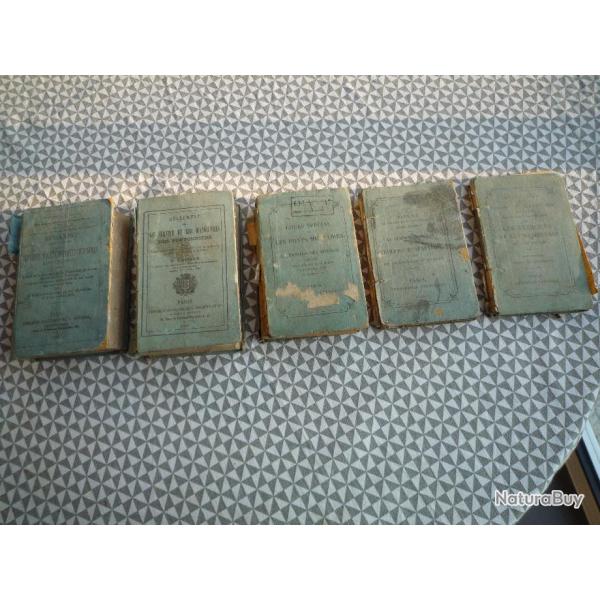 Lot de manuels d'instruction militaire poque second Empire