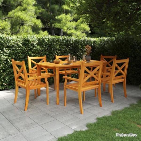 Table de jardin 160x90x75 cm Bois d'acacia solide