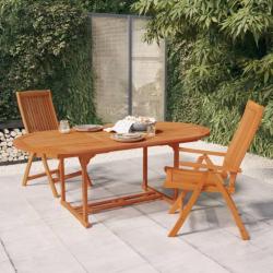 Chaises de jardin pliables 2 pcs Bois d'eucalyptus massif