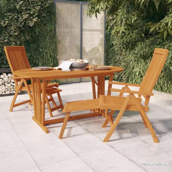 Table de jardin 160x85x75 cm Bois d'eucalyptus solide