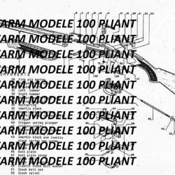 éclaté fusil INVESTARM modele 100 PLIANT (envoi par mail) - VENDU PAR JEPERCUTE (m1502)