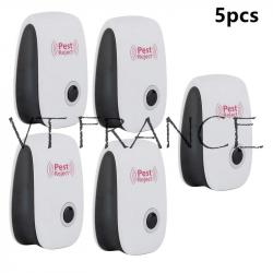 Prise Ultrasons Anti Moustique Insecte Araignee Rat, Conditionnement: 5pcs