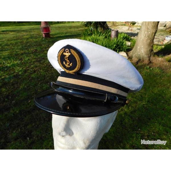 MARINE NATIONALE  : ANCIENNE CASQUETTE  anne 1980 - TAILLE 54