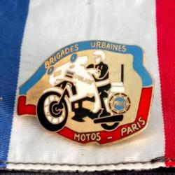 Pin's motards brigades urbaines motos paris