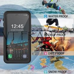 RedPepper Coque Etanche Anti Choc pour iPhone, Couleur: Noir, Smartphone: iPhone 14 Pro