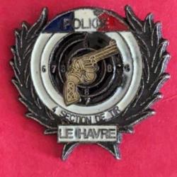 pin's club de tir  de la police du Havre 4 -ème section