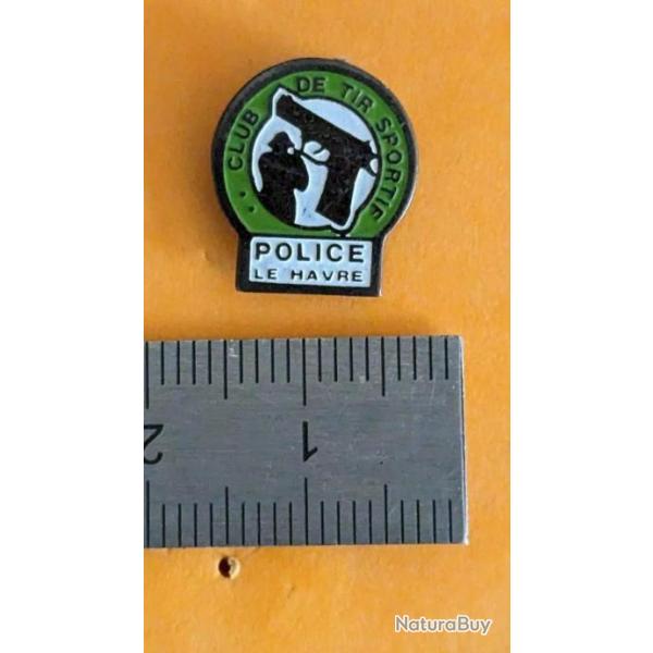 pin's club de tir police  du Havre