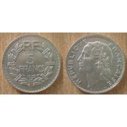 France 5 Francs 1933 Lavrillier Piece Franc Frcs frc Frs