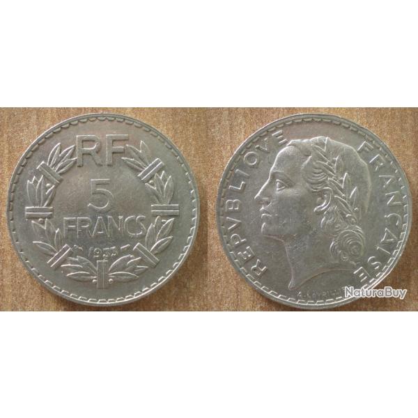 France 5 Francs 1933 Lavrillier Piece Franc Frcs frc Frs