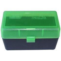 Boîte De Rangement Pour 50 Balles De Chasse Calibre 300Win Mag, 7mm Rem Mag-vert et noir