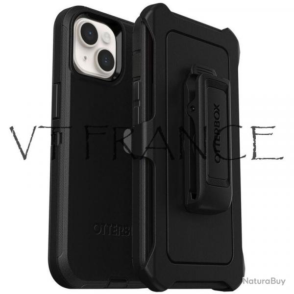 Coque AntiChoc OTTERBOX Defender pour iPhone, Couleur: Noir, Smartphone: iPhone 14 Pro