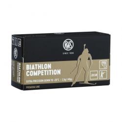 Cartouches RWS Biathlon Compétition - Cal. 22 LR - 2.6 g / 40 gr
