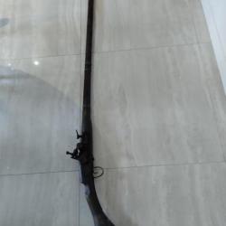 Carabine type moukahla époque 19 ème d'Algérie carabine de collection longueur 1m70.