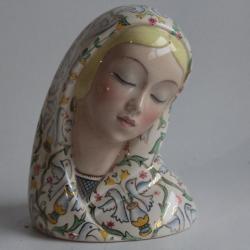 LENCI Madonna céramique Italie Art déco