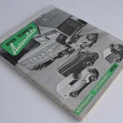 Revue technique automobile Véhicules Utilitaires 1956