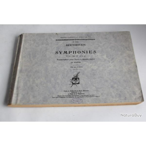Partition musique piano Symphonies Vol II (6  9) n9344 Beethoven