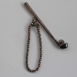 Porte-clefs argent Club de Golf