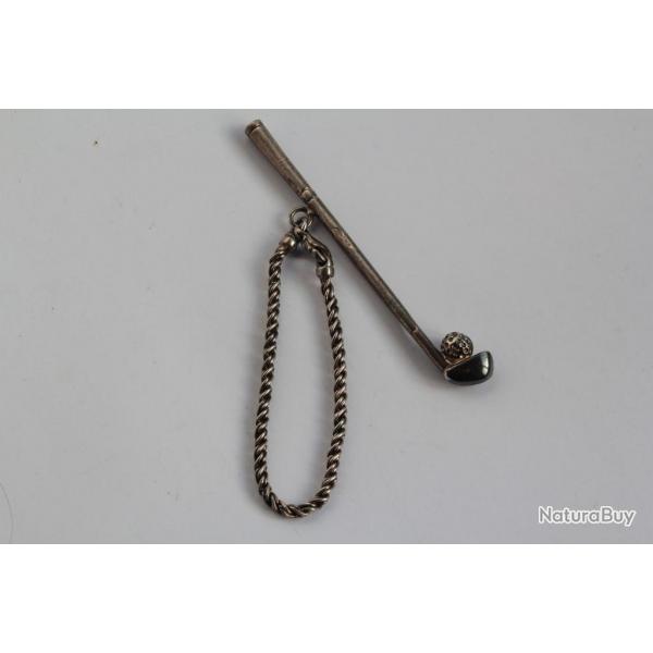 Porte-clefs argent Club de Golf