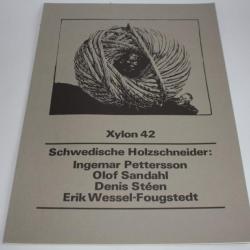 Portfolio Schwedische holzschneider Xylon 42 Gravures 1977