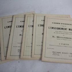 Cahiers d'exercices à l'usage de l'enseignement musical E. Ullebroeck