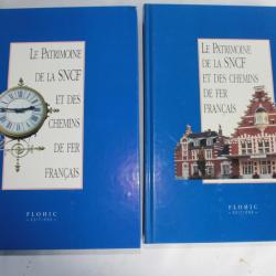 lot 2 tomes Le Patrimoine de la SNCF et des chemins de fer Francais 1999