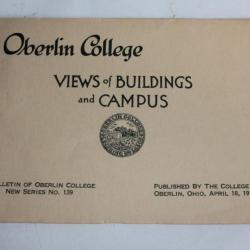 Views of Buildings and campus Oberlin College OHIO 1918