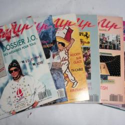 Lot 7 magazines pin's-up le magazine du badge 1992