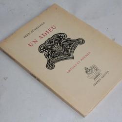 Un adieu Images et poèmes Fred Schneider 1963 édition originale numéroté