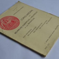 Office National des recherches scientifiques, Industrielles et ...1932
